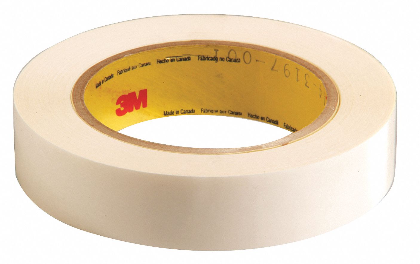 Polyester Double Sided Film Tape, Acrylic Adhesive, 4.00 mil Thick, 1 in X 36 yd, Clear Grainger
