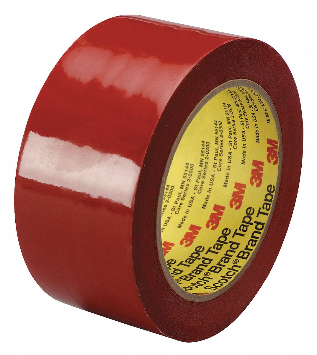 3M Polyethylene Film Tape, Rubber Adhesive, 5.30 mil Thick, 2" X 36 yd