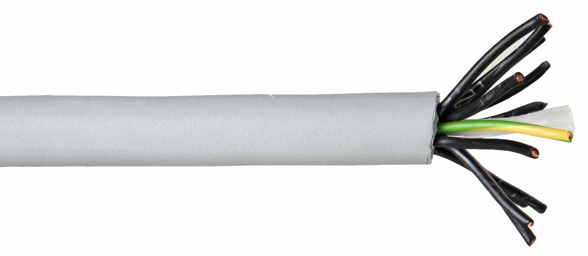 CHAINFLEX Continuous Flexing Control Cable 12 Conductors, 20 AWG Wire Size, 7.5 x OD, 25 ft