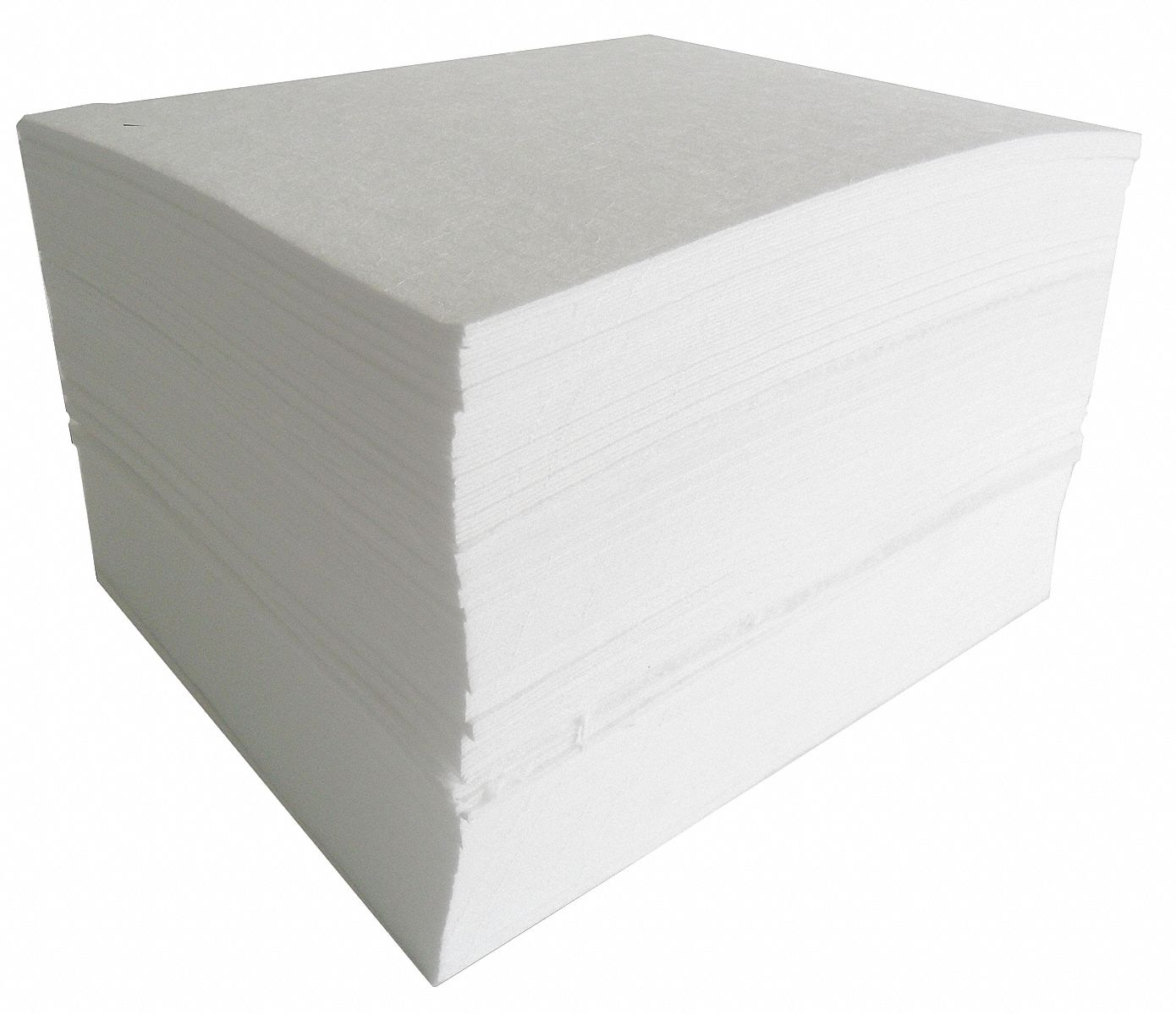 GRAINGER APPROVED Absorb Pad, OilBased Liquids, White, PK100 24C672