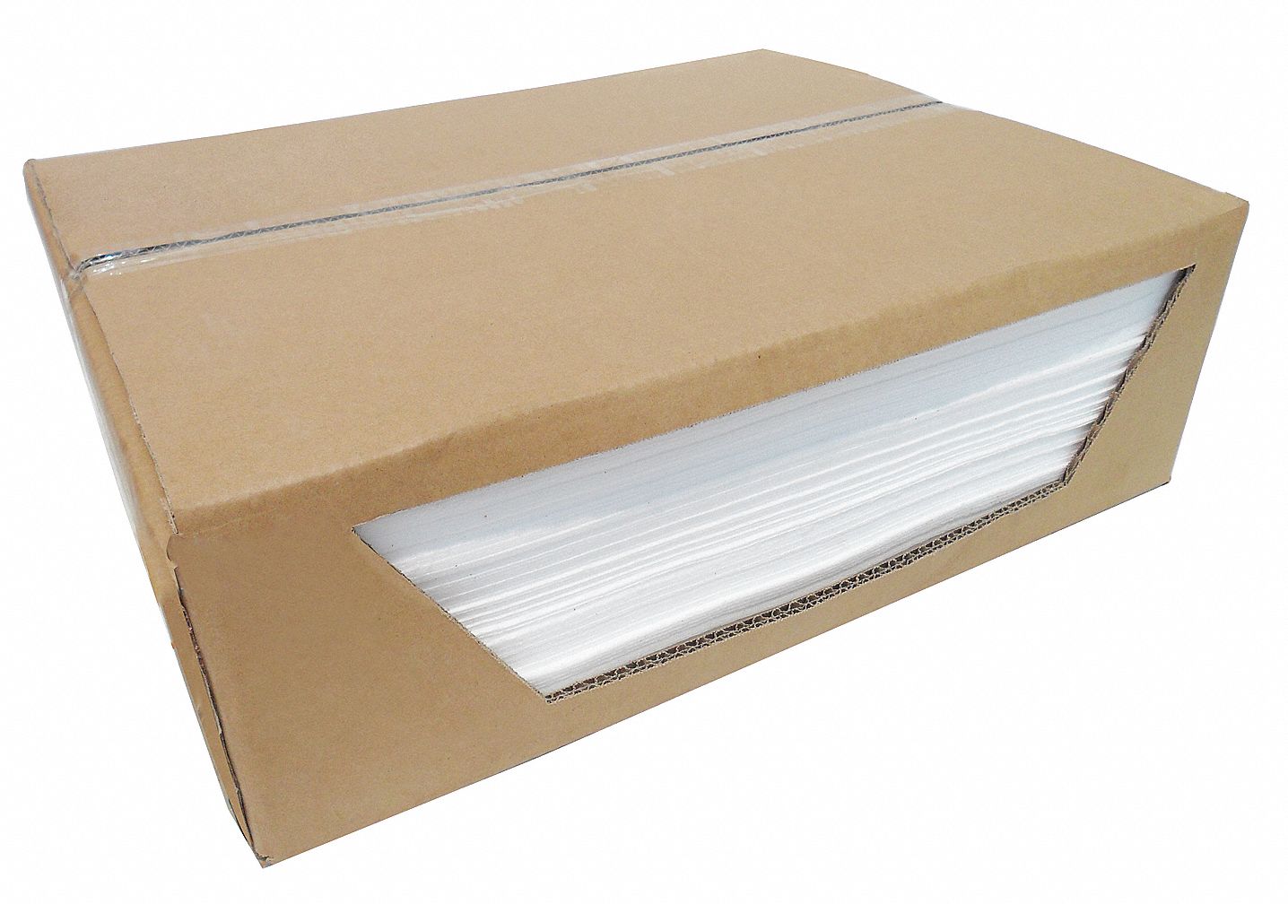 GRAINGER APPROVED Absorb Pad, OilBased Liquids, White, PK100 24C675