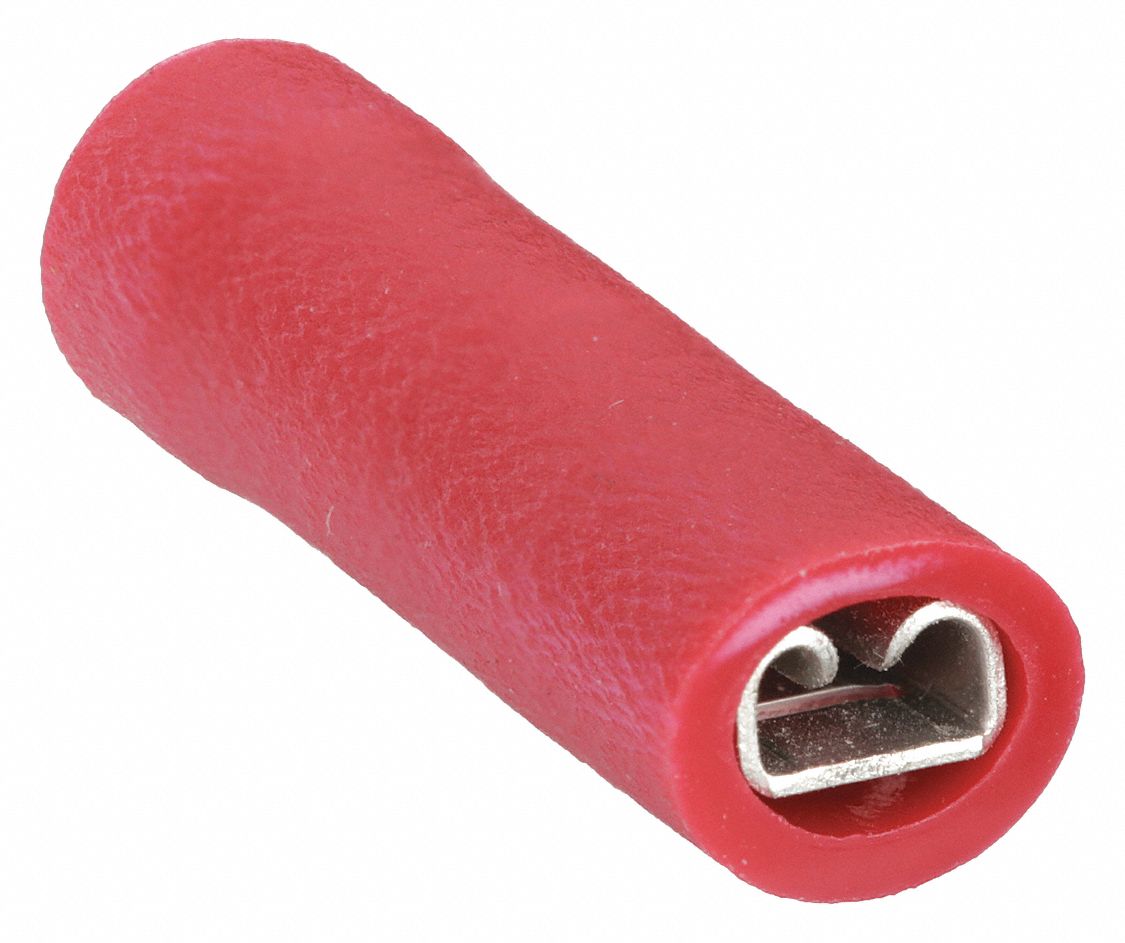 POWER FIRST, Red, Vinyl, Female Disconnect with Copper Sleeve 24C881