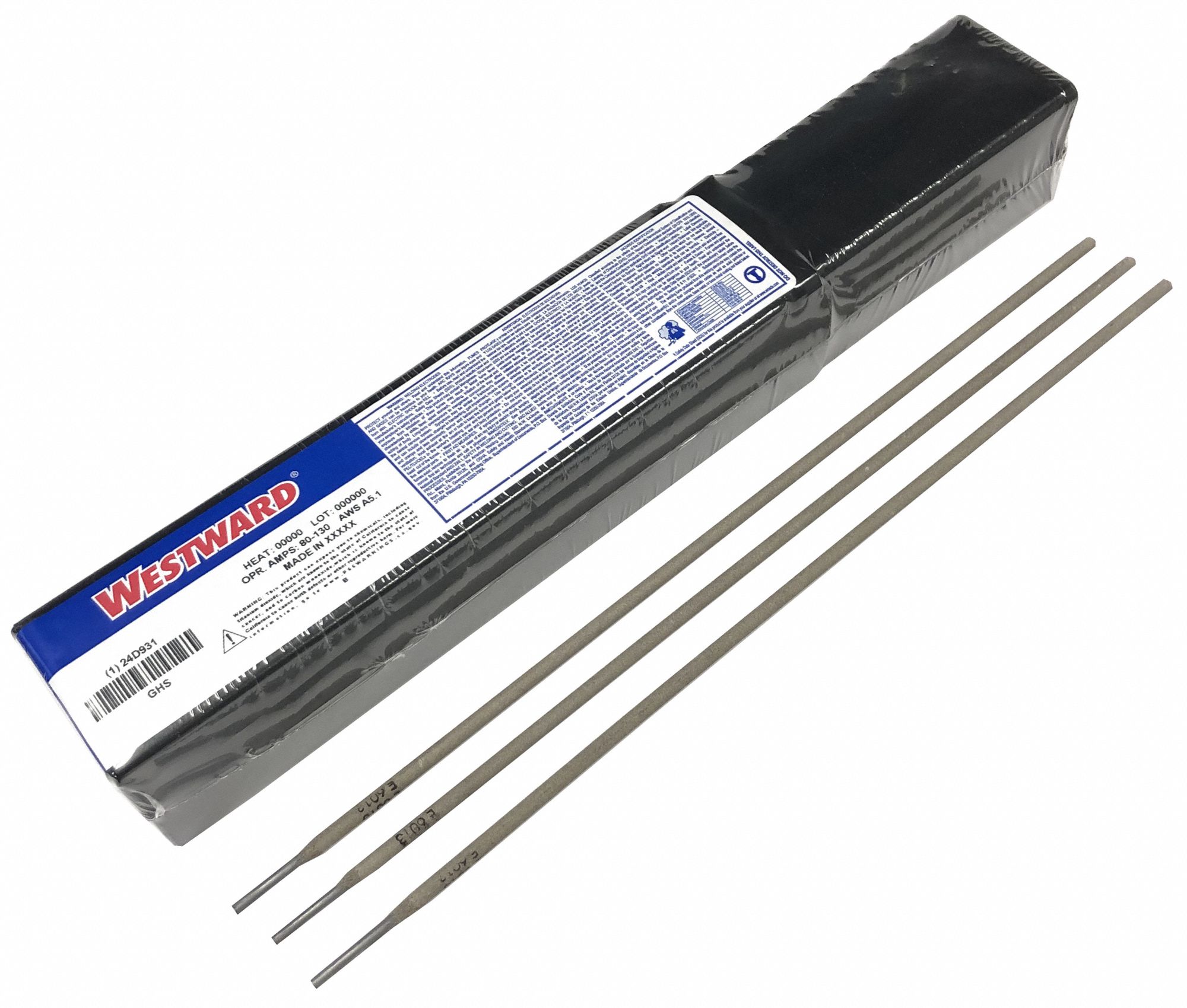 WESTWARD Stick Electrode Carbon Steel, E6013, 1/8 in x 14 in, 5 lb