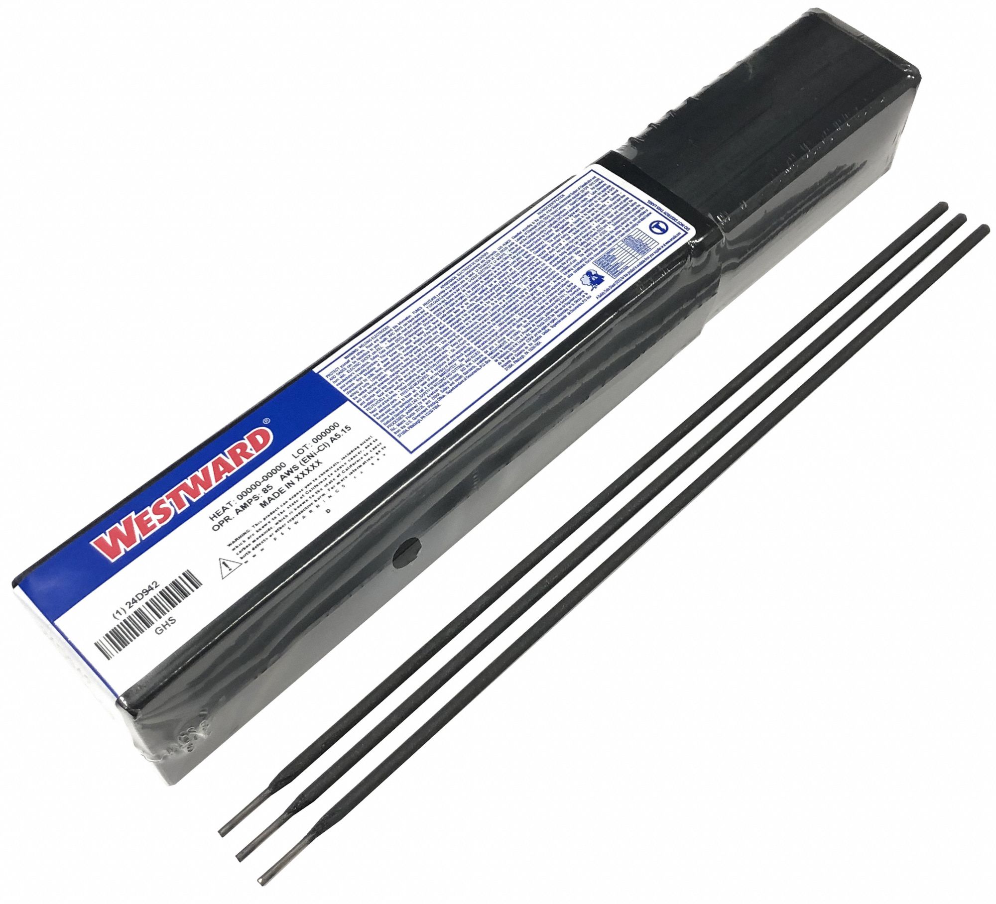 WESTWARD Stick Electrode Cast Iron, ENiCl, 3/32 in x 14 in, 5 lb