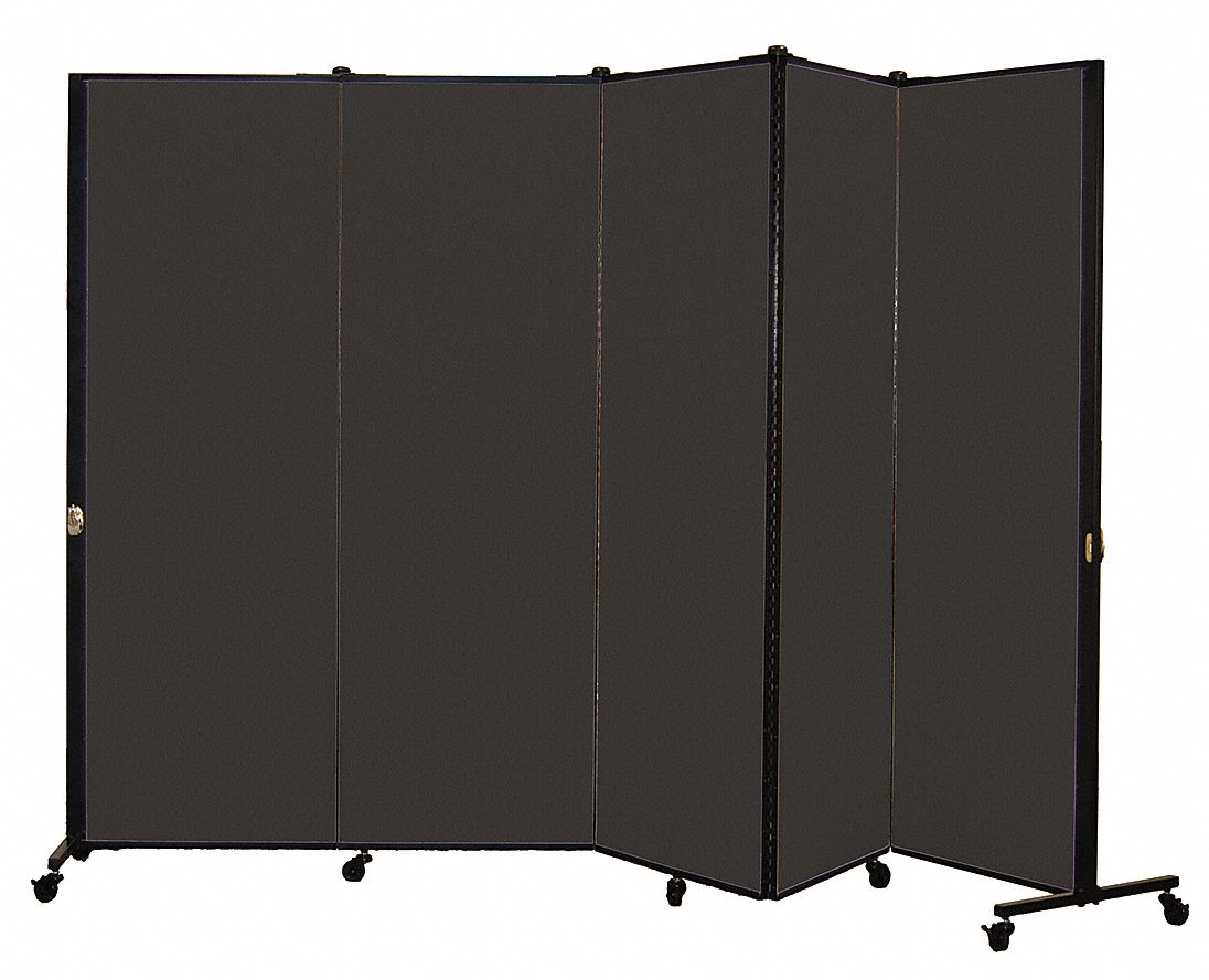 SCREENFLEX Portable Room Divider, Number of Panels 5, 5 ft 9 in Overall