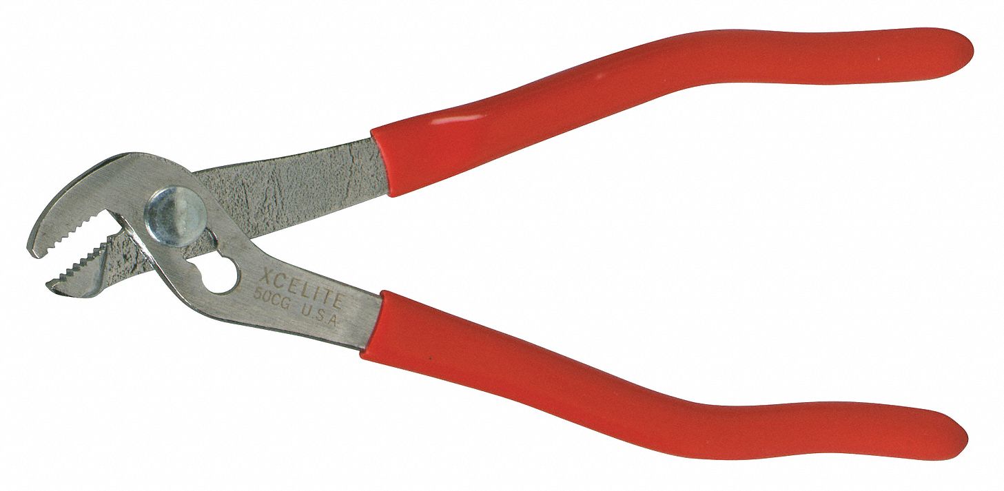XCELITE, 5In Ignition Pliers W/Red Cushion Grip 24J52450CGV Grainger