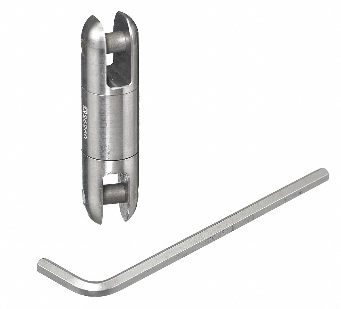 HUBBELL WIRING DEVICEKELLEMS, 2,250 lb Breaking Strength, Stainless