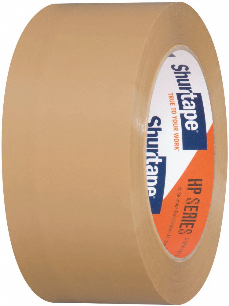 SHURTAPE Packaging Tape, Tan, Rubber Tape Adhesive, Tape Application