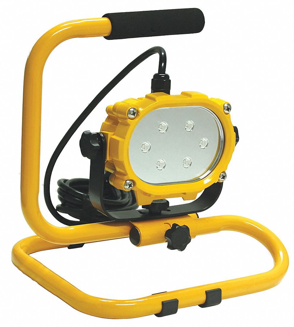 LUMAPRO Temporary Job Site Light, Floor Stand, Corded (AC), Lumens 600