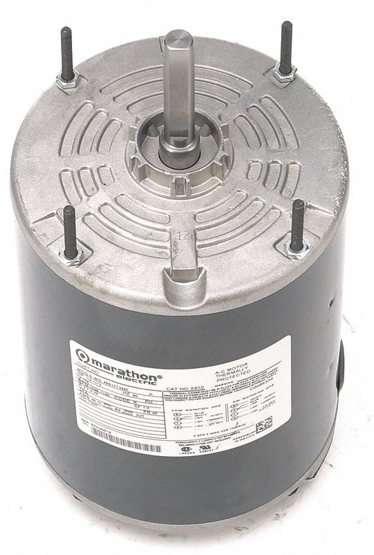 MARATHON MOTORS, 1/4, 1/12, 1,725/1,140 Nameplate RPM, Agricultural Fan