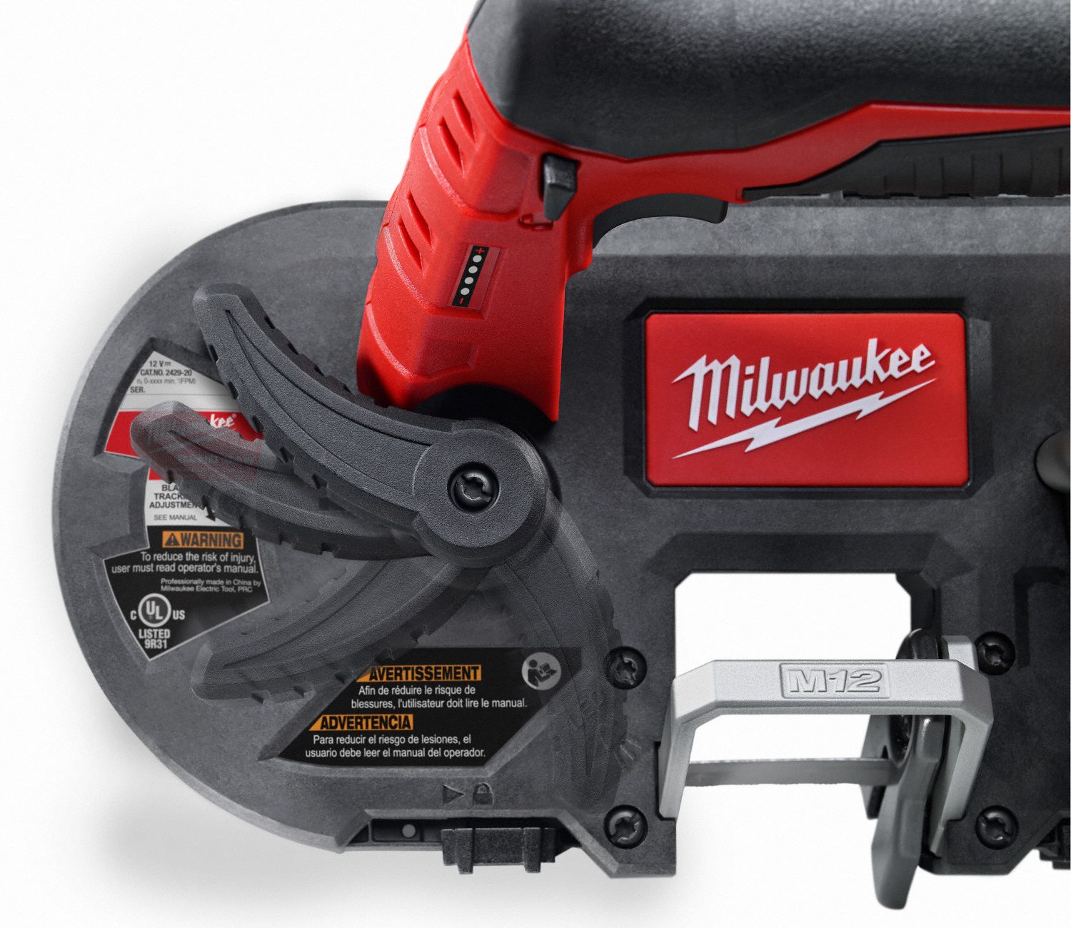 MILWAUKEE Cordless, Portable Band Saw Kit, 12V DC, 27 in Blade Length