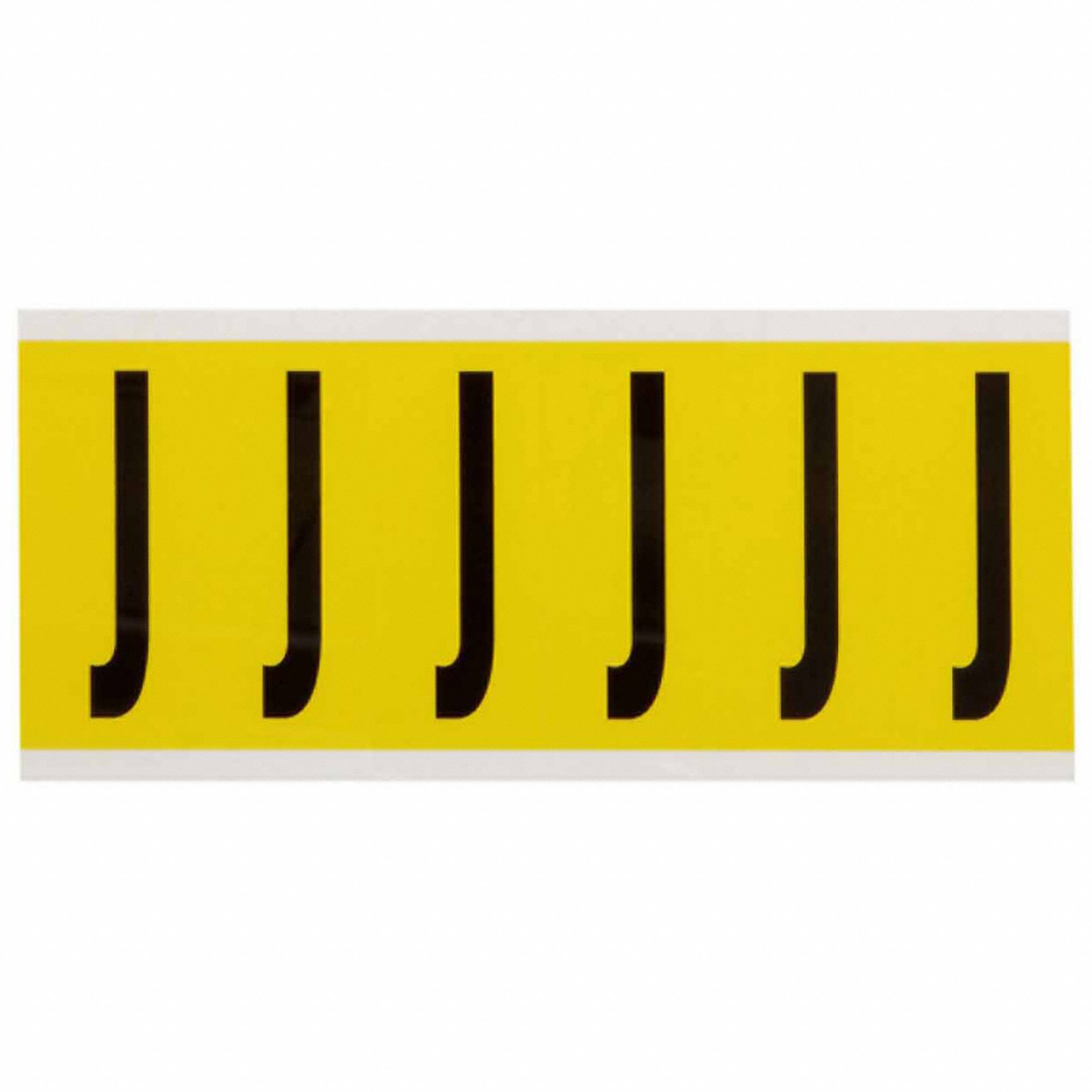 3 in Character Ht, Indoor Only, Letter Label 24UZ553450J Grainger