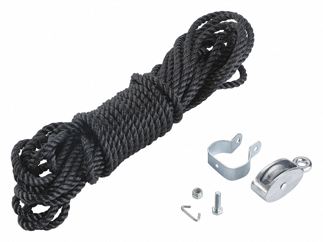 LOUISVILLE, Fits Louisville Ladder Brand, Rope and Pulley Kit 24VT32