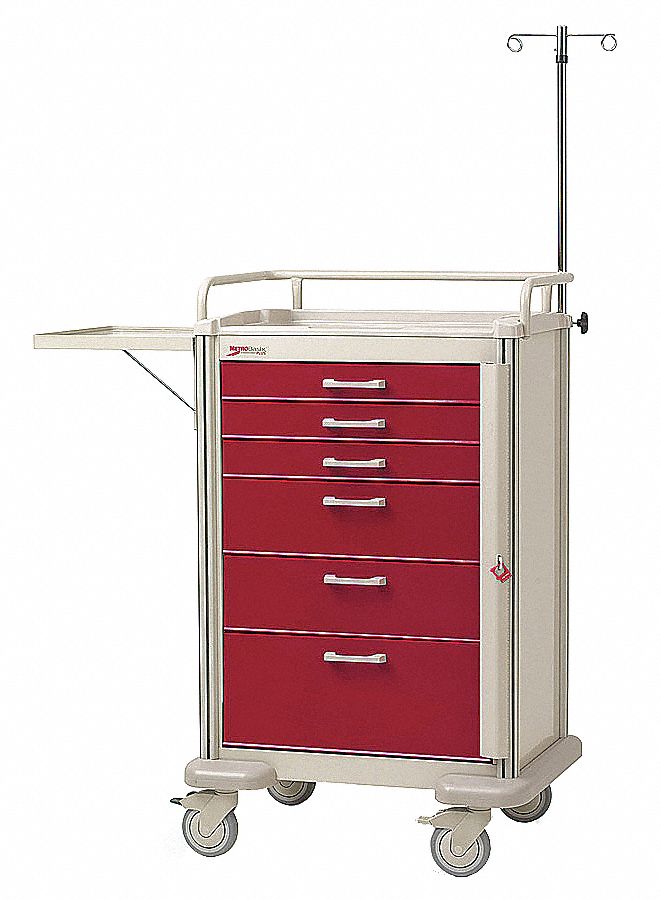 METRO, Aluminum, (2) Swivel/(2) Swivel with Brake, Medical Procedure