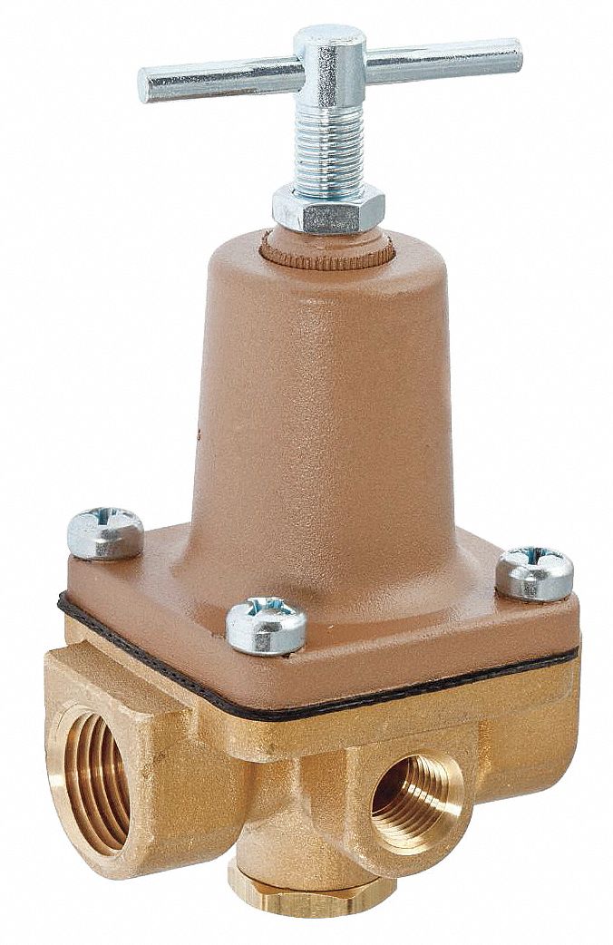 WATTS Pressure Regulator, Brass, 1 to 25 psi - 25CC57|1/4 LF263A-1-25