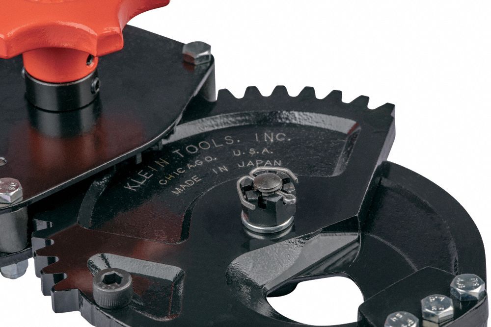 KLEIN TOOLS Ratchet Cable Cutter, Plastic, 28 in Overall Length, Shear