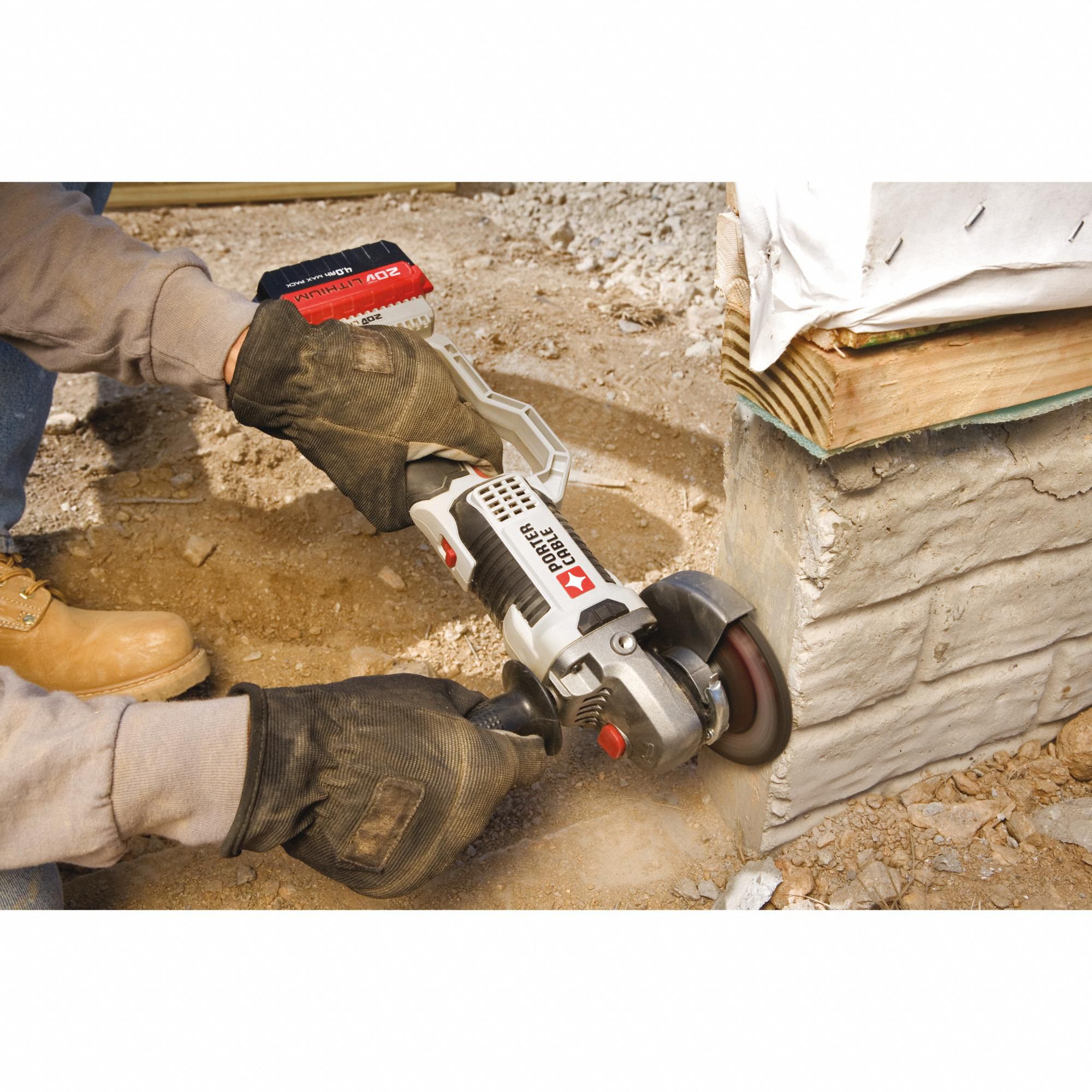 PORTER CABLE Angle Grinder 4 1/2 in Wheel Dia, Trigger, without Lock