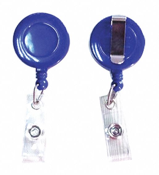 Single Color, Blue, Badge Holder 25DU6125DU61 Grainger