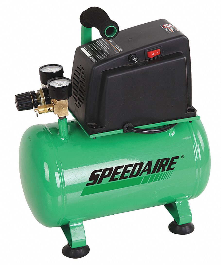 SPEEDAIRE 0.33 HP, 115VAC, 2 gal. Portable Electric OilFree Air