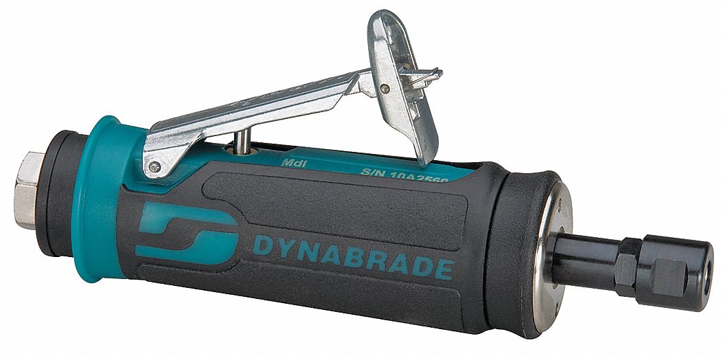 DYNABRADE Air Powered, Die Grinder, Heavy Duty, 30,000 RPM, 0.4 hp Horsepower 25H84648345