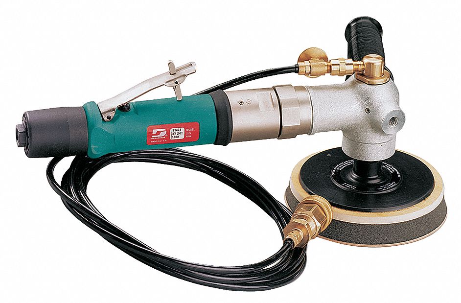 DYNABRADE Right Angle Air Wet Disc Sander Industrial, 0.7 hp HP, 5 in