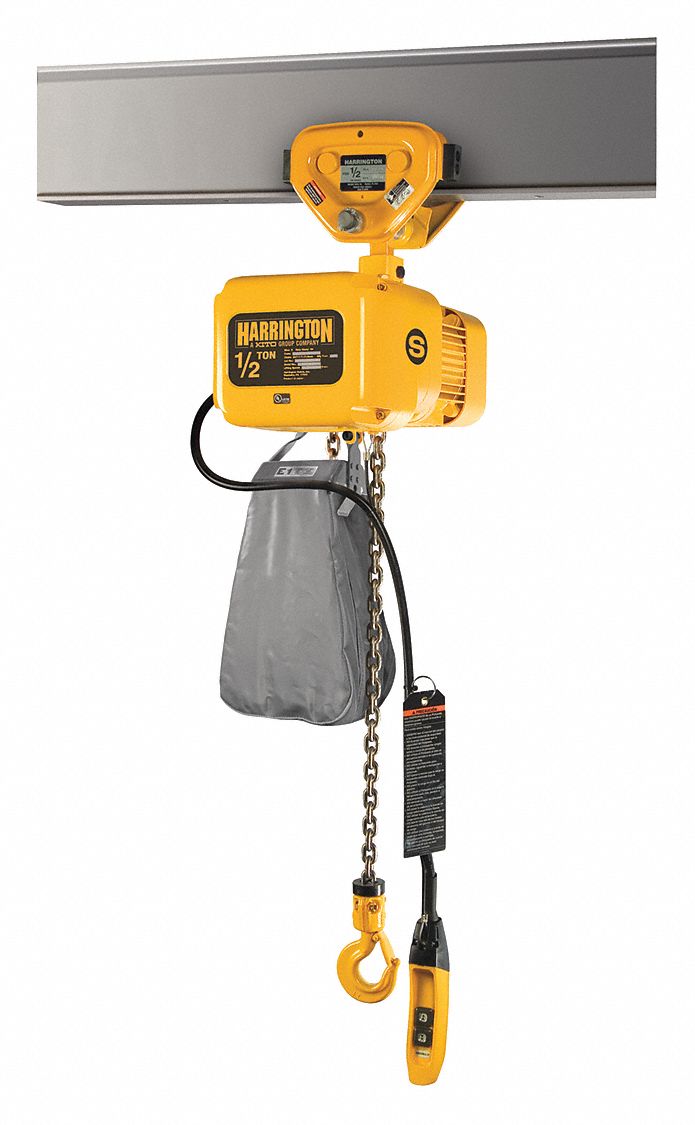 HARRINGTON, 1,000 lb Load Capacity, 1 Speeds, Electric Chain Hoist