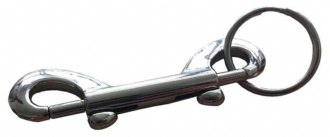 Snap-On Double Hook, Steel, Bolt Snap Key Holder - 25PA12|25PA12 - Grainger