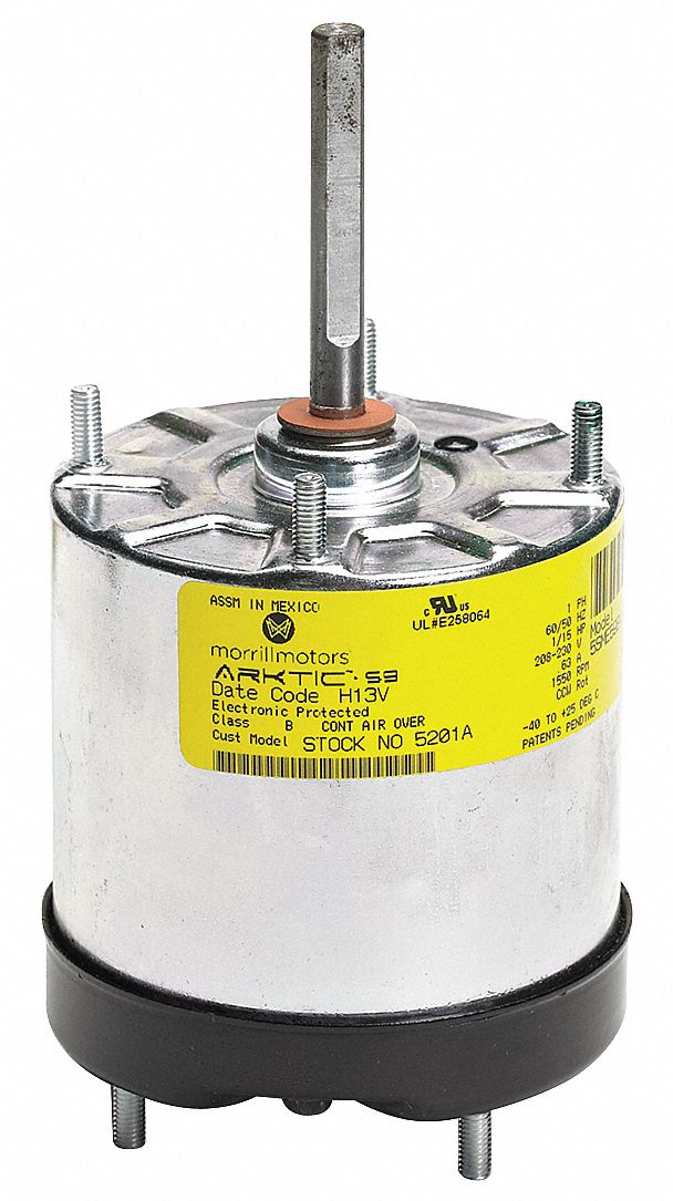 MORRILL ECM Direct Drive Blower Motor, 1/15 HP, ECM, Nameplate RPM