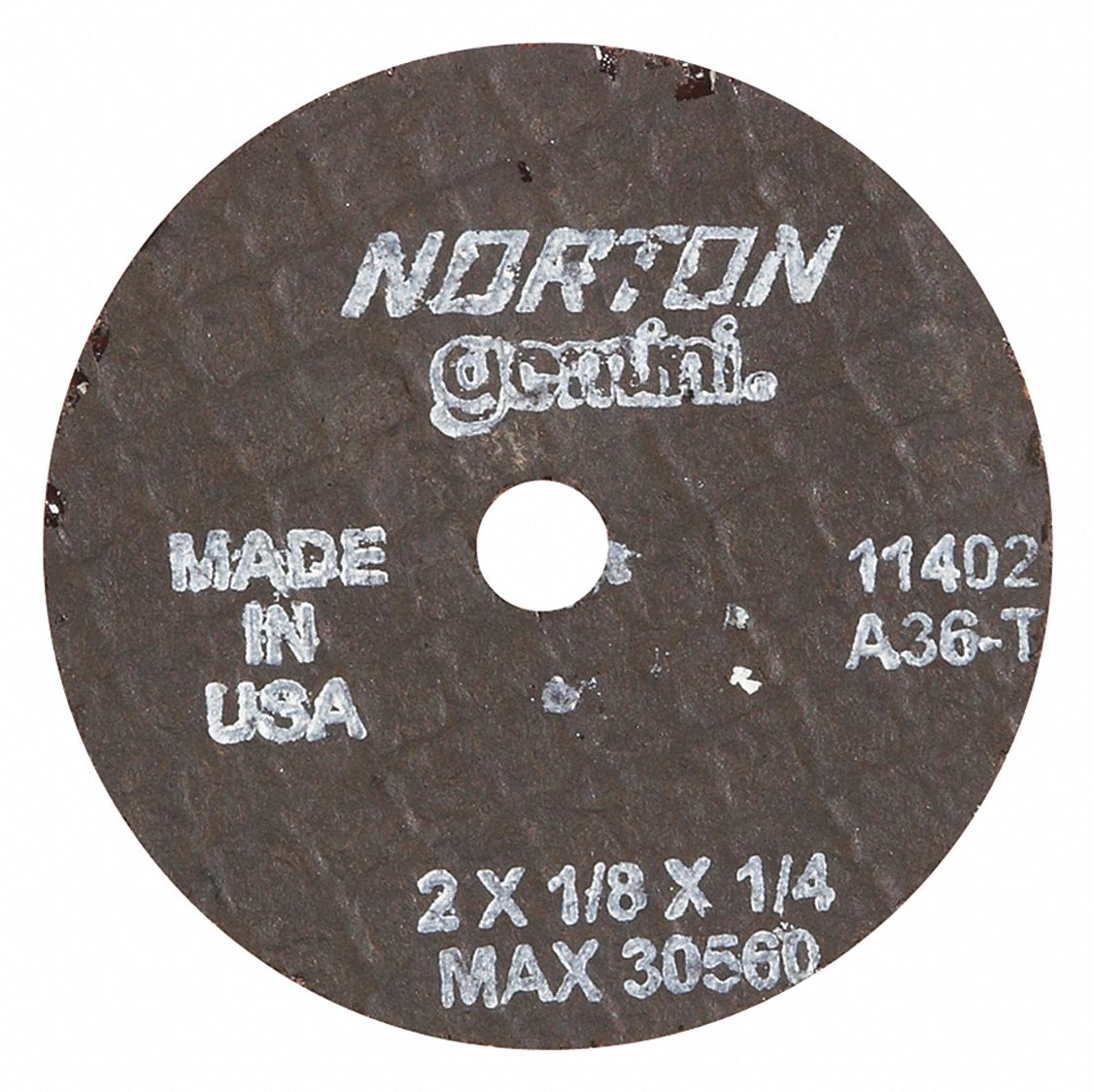 NORTON Abrasive CutOff Wheel 2 in Abrasive Wheel Dia, Aluminum Oxide