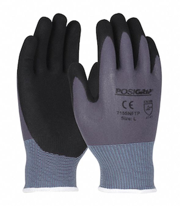 IRONCAT Coated Gloves, Seamless Knit, XL, PK 12 25UN78715SNFTP/XL Grainger