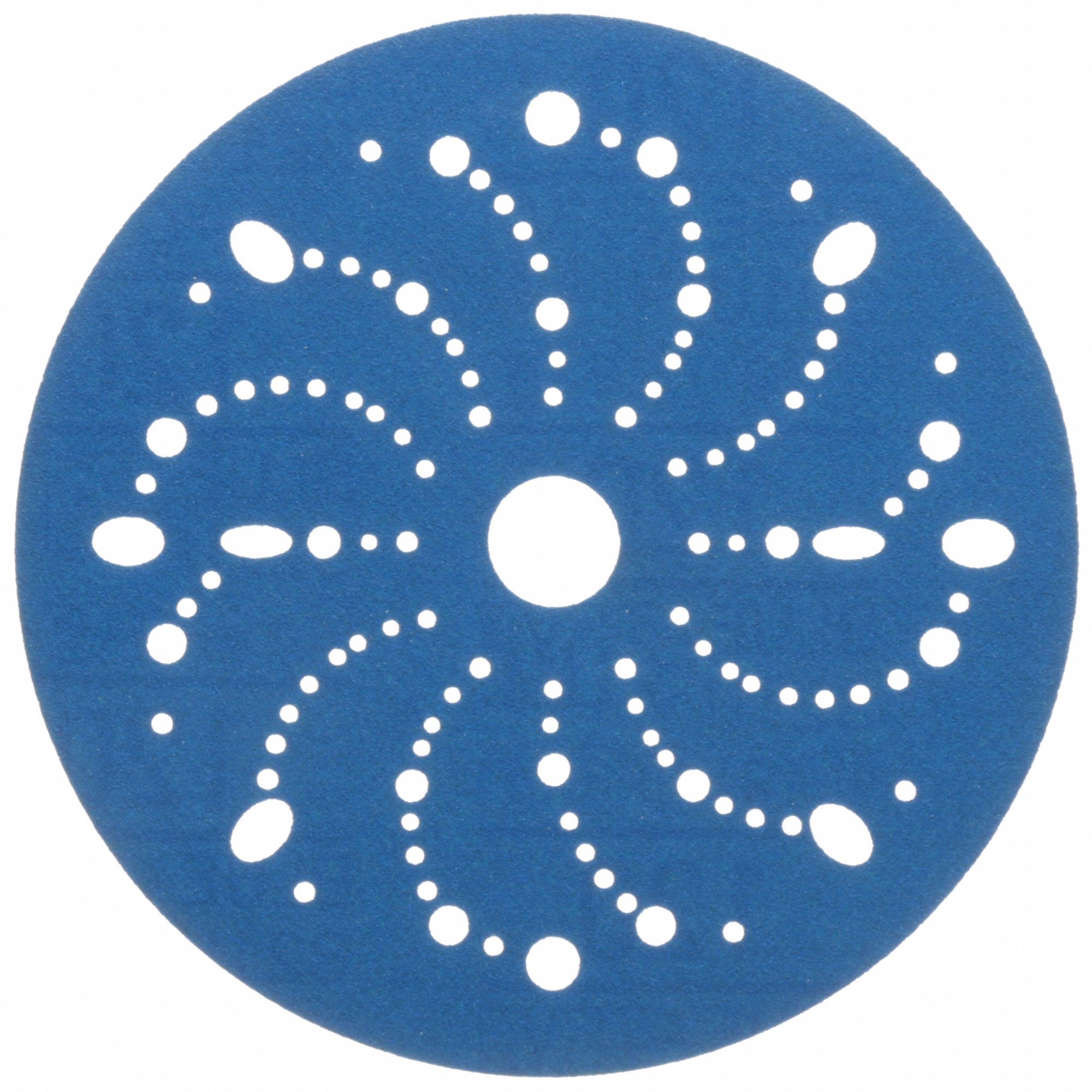 3M, 6 in Dia, MultiHole, HookandLoop Sanding Disc 260G1236174