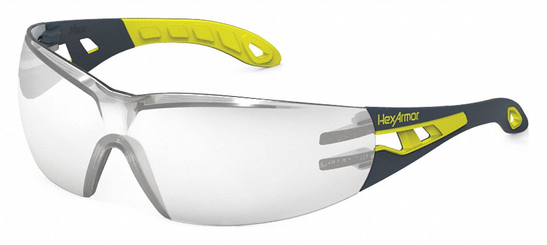 HEXARMOR Safety Glasses AntiFog, No Foam Lining, Wraparound Frame