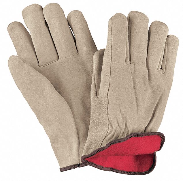 MCR SAFETY Leather Gloves, 2XL, Cowhide, PK 12 26K2043150XXL Grainger