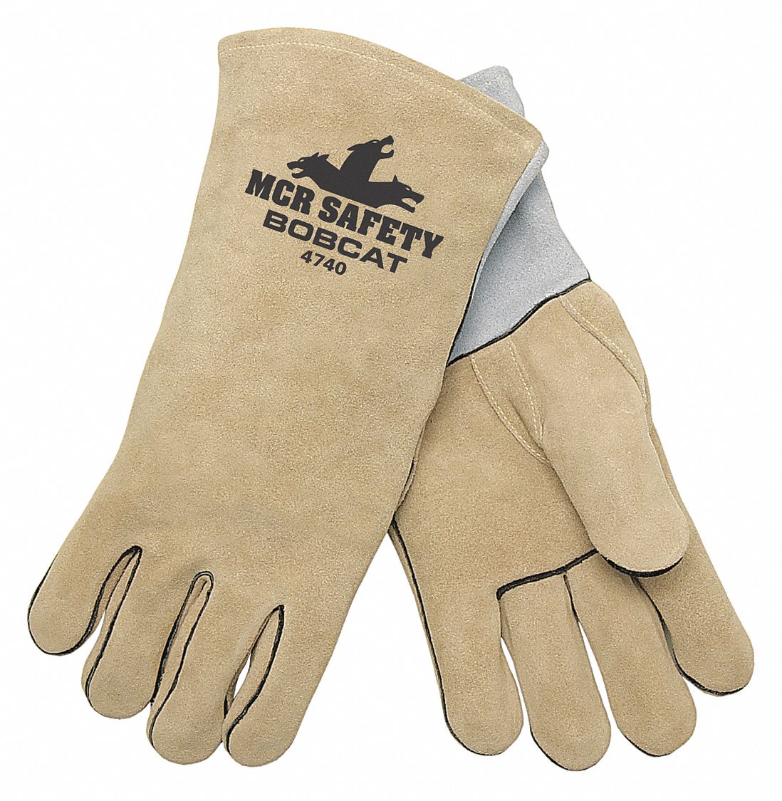 Straight Thumb, Gauntlet Cuff, Welding Gloves,Stick,XL/10,PK12 26K812