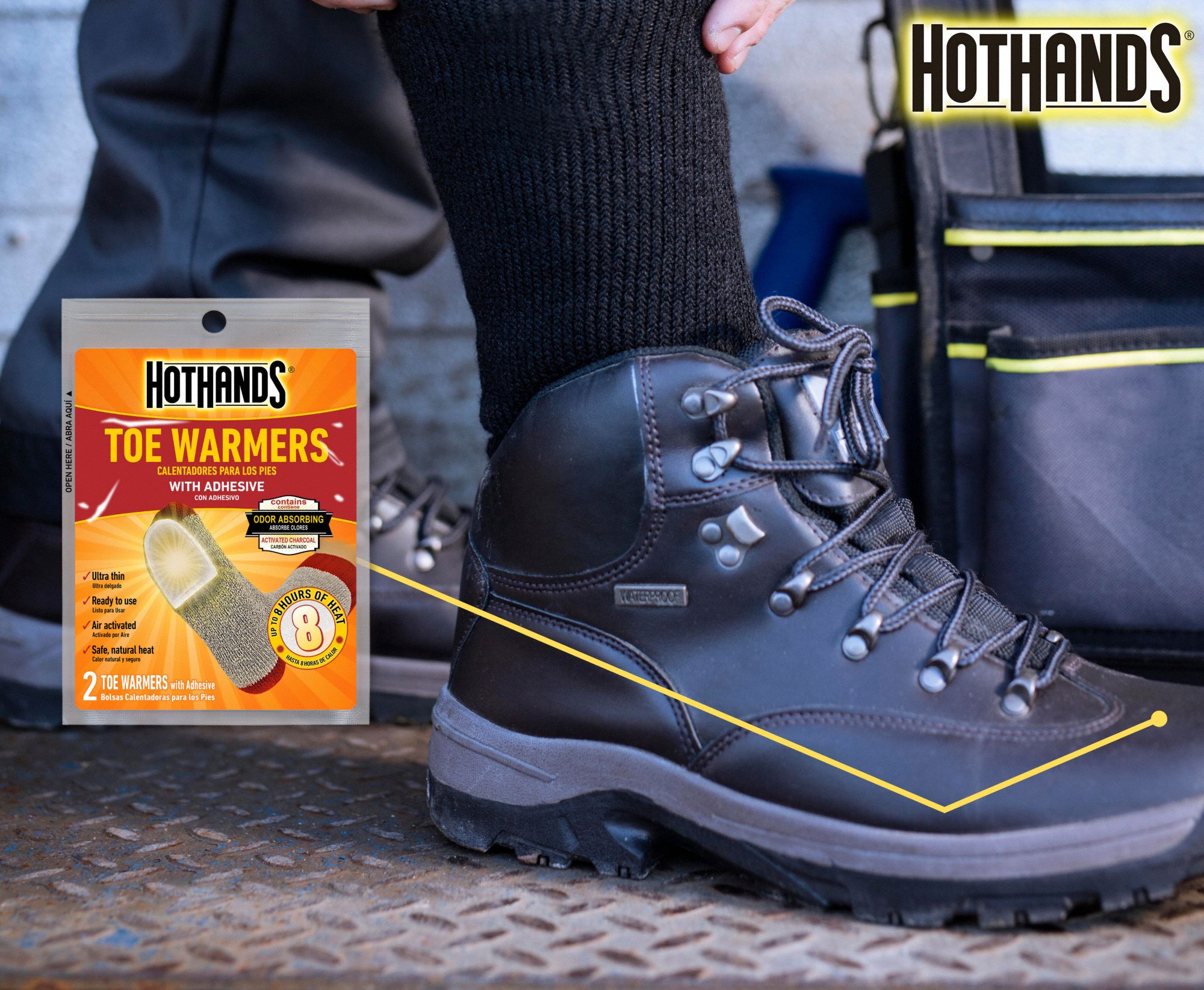 HOTHANDS Toe Warmer Toe Warmer, AirActivated, Up to 8 hr, 15 min to