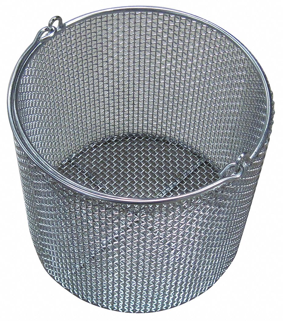 OIL EATER Stainless Steel Parts Basket, Silver 26KJ29AOPW265A8