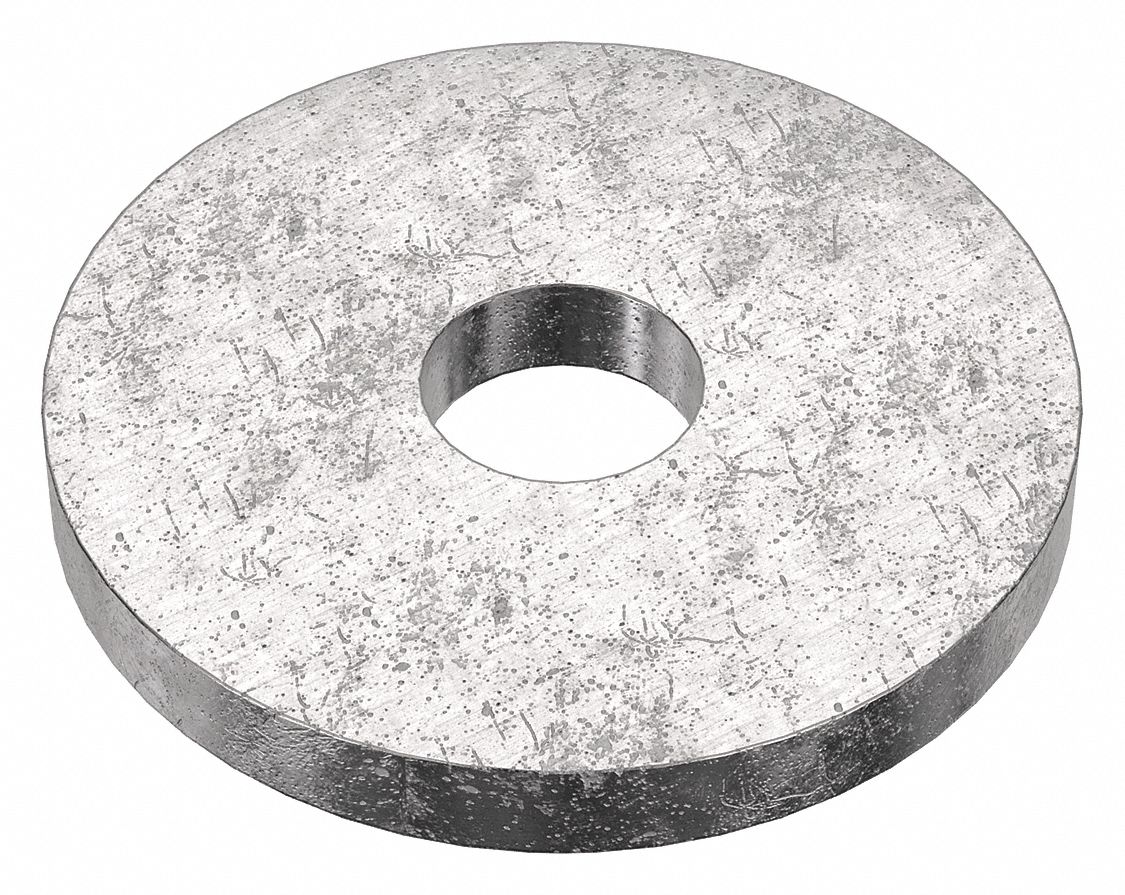 For Screw Size 0, Stainless Steel, Flat Washer, Type B 26L015WASB
