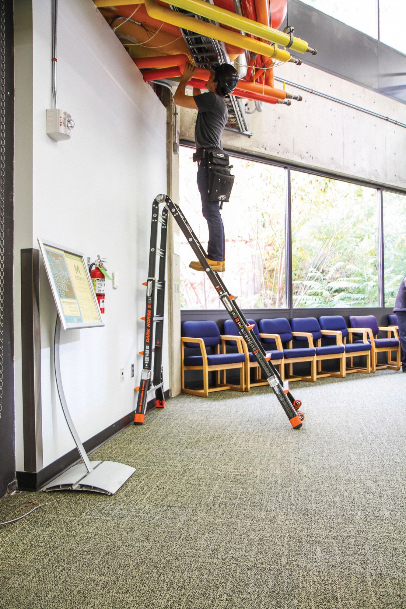 LITTLE GIANT Multipurpose Ladder 22 ft Extended Ladder Ht, 5 to 9 ft