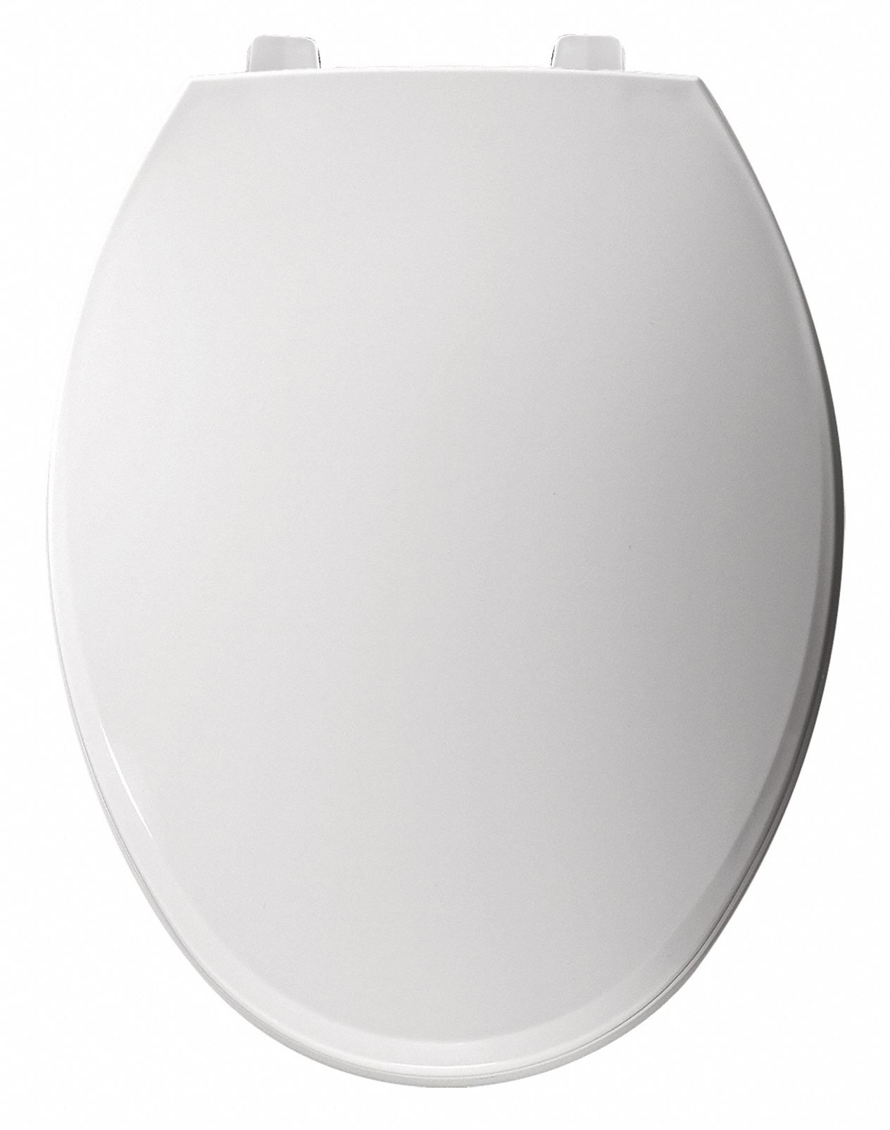 BEMIS Toilet Seat White, Plastic with Stainless Steel Posts, External