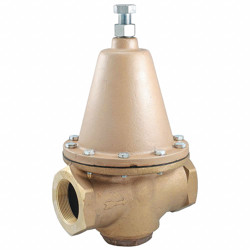 WATTS Water Pressure Regulator Valve, Lead Free Brass, 25 to 75 psi