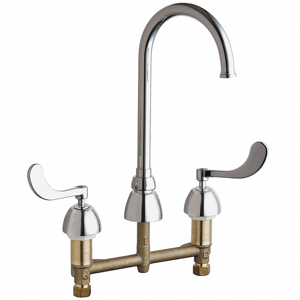 Chicago Faucets, 786, Gooseneck Kitchen/Bathroom Faucet 26Y258786