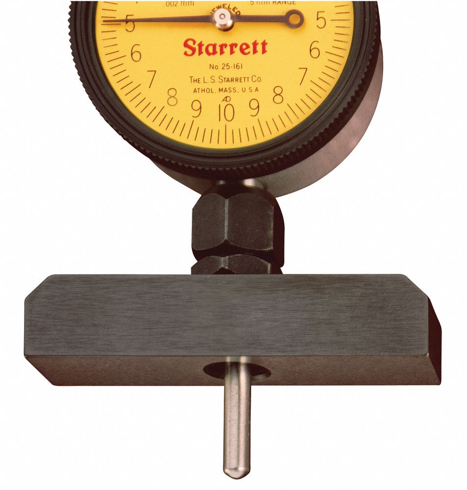 STARRETT Depth Gauge Base, Base Style Full, Base Length 4 in 26Z137
