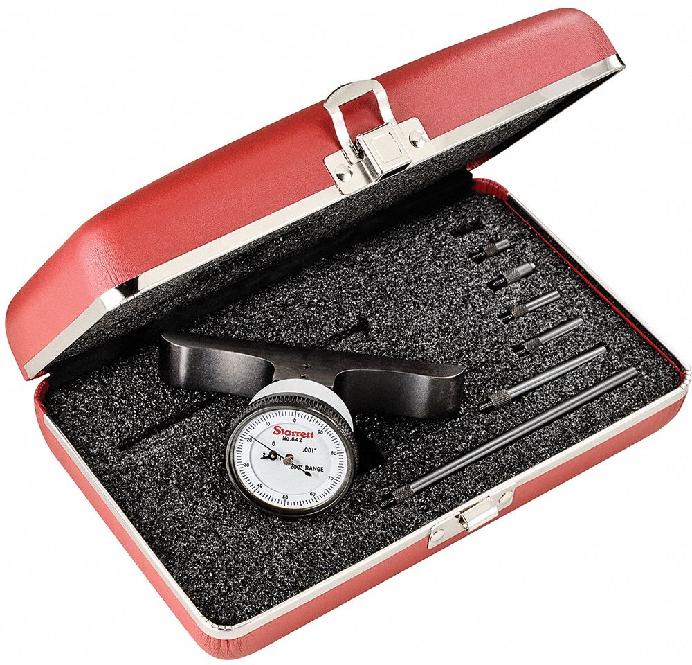 STARRETT Dial Depth Gauge, Depth Gauge Type InterchangeableRod Depth