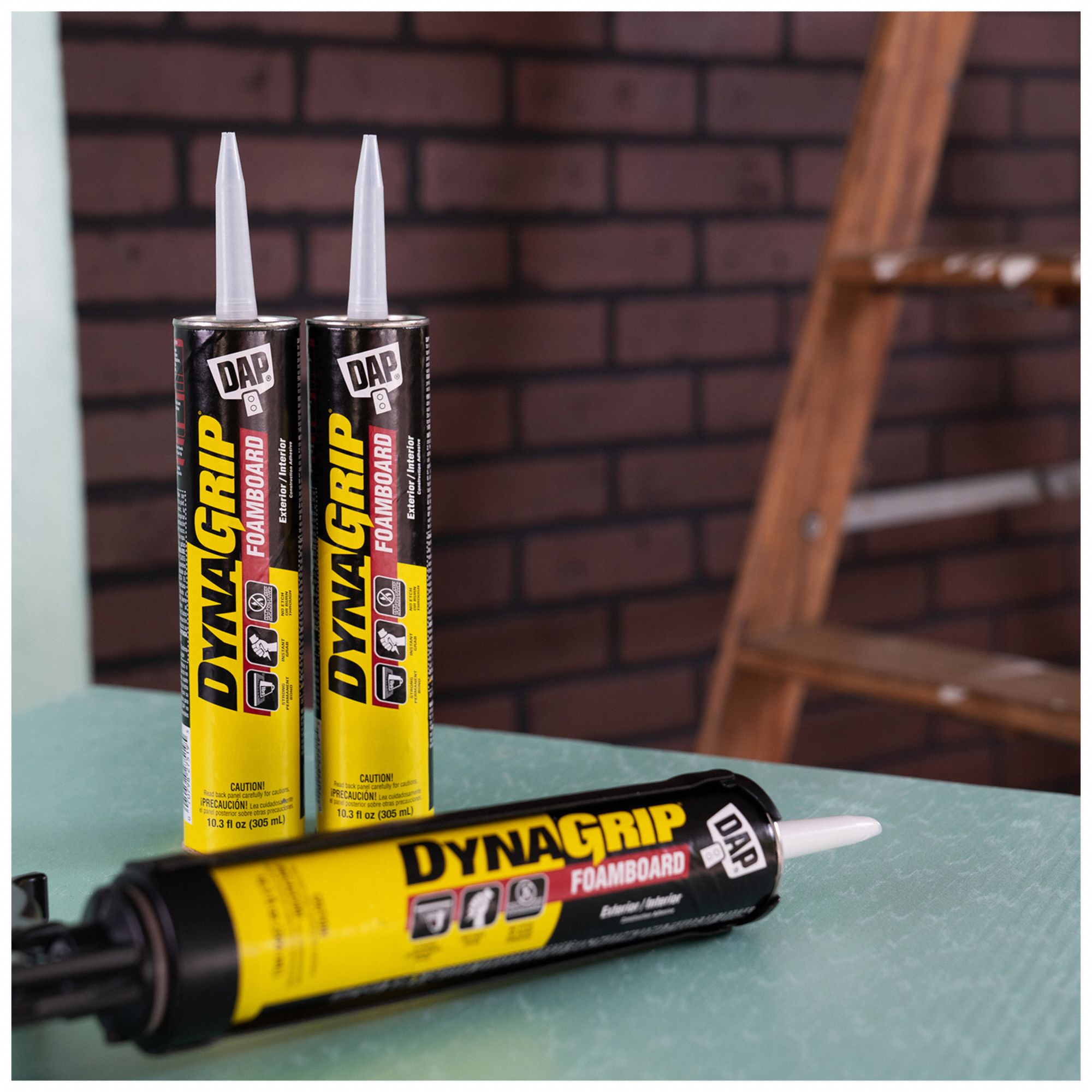 DAP Construction Adhesive Foamboard, 10.3 fl oz, Cartridge, White