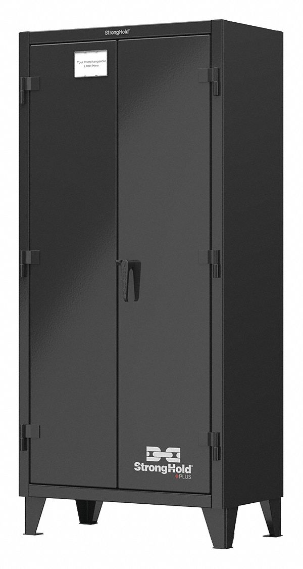 STRONG HOLD Heavy Duty Storage Black, 78 in H X 36 in W X 20