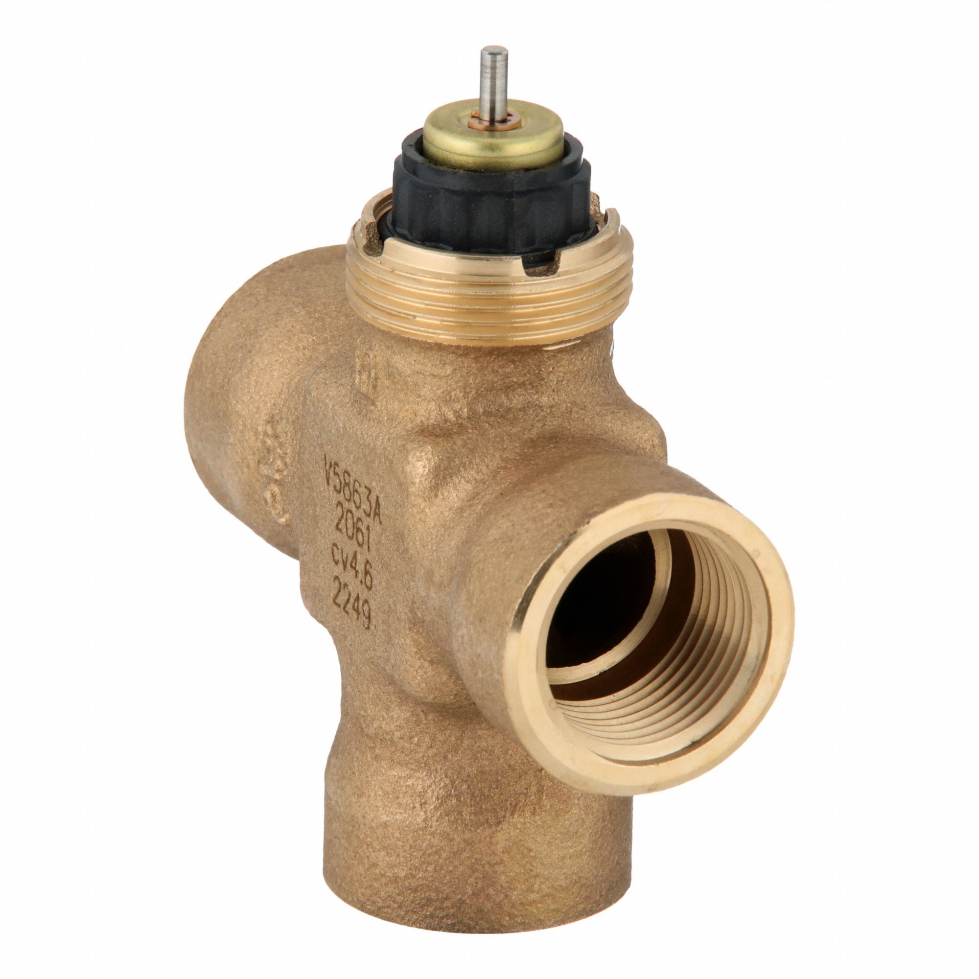 3Way, 4.9 CV Flow, Hydronic Globe Valve 279C02V5863A2061 Grainger