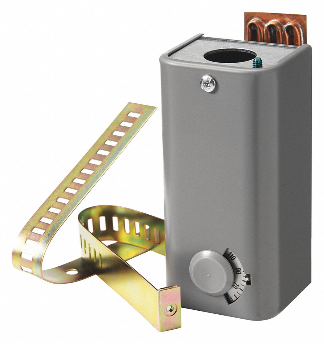 SIEMENS, Heat and Cool, 50° to 200°F, Electric Surface Mounted Thermostat 284X871410522