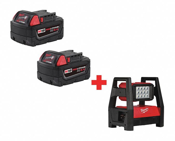 MILWAUKEE Cordless Job Site Light, w/Battery 285MN248111852 2360