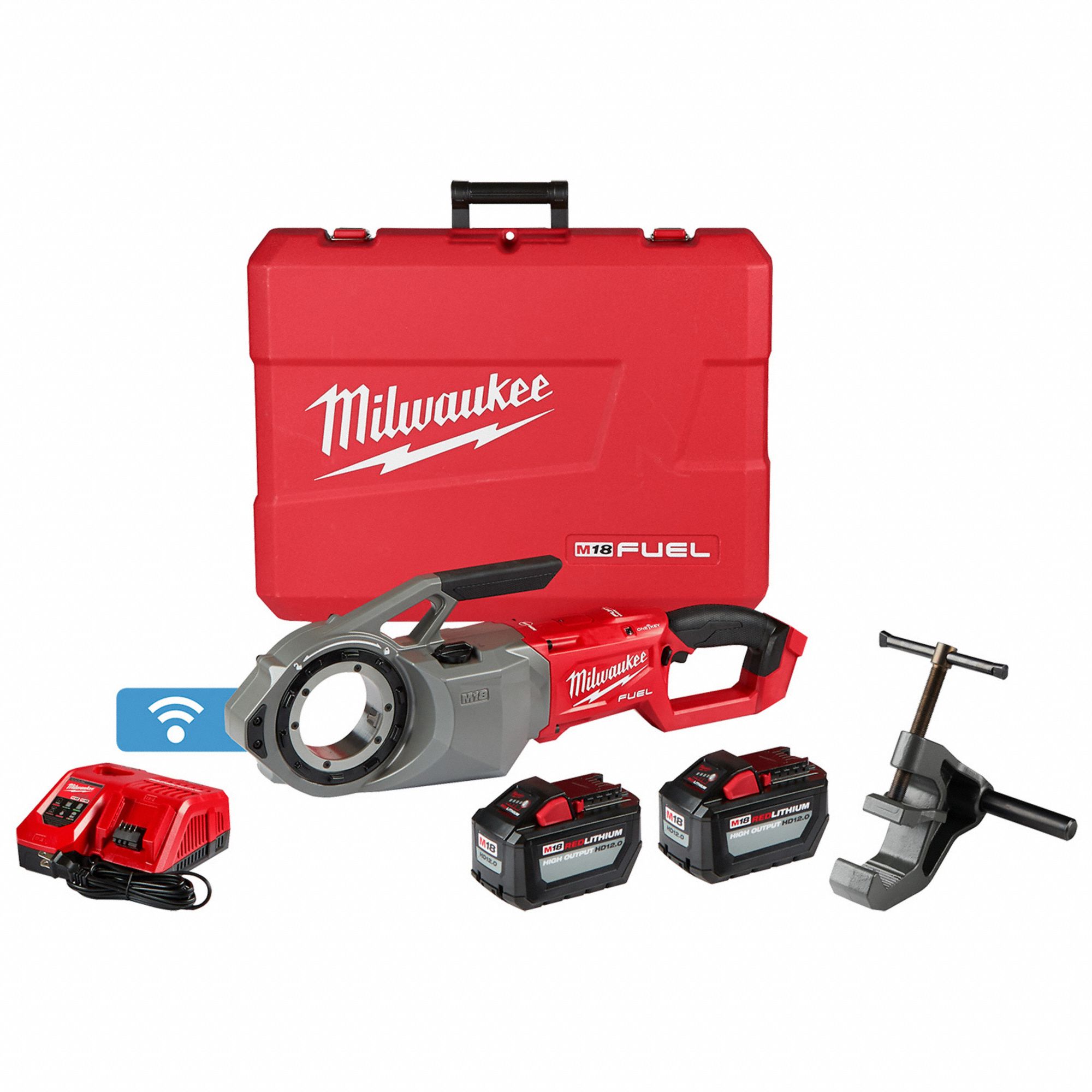 MILWAUKEE, Cordless, M18, Pipe Threading Machine Kit - 54YP98|2874-22HD