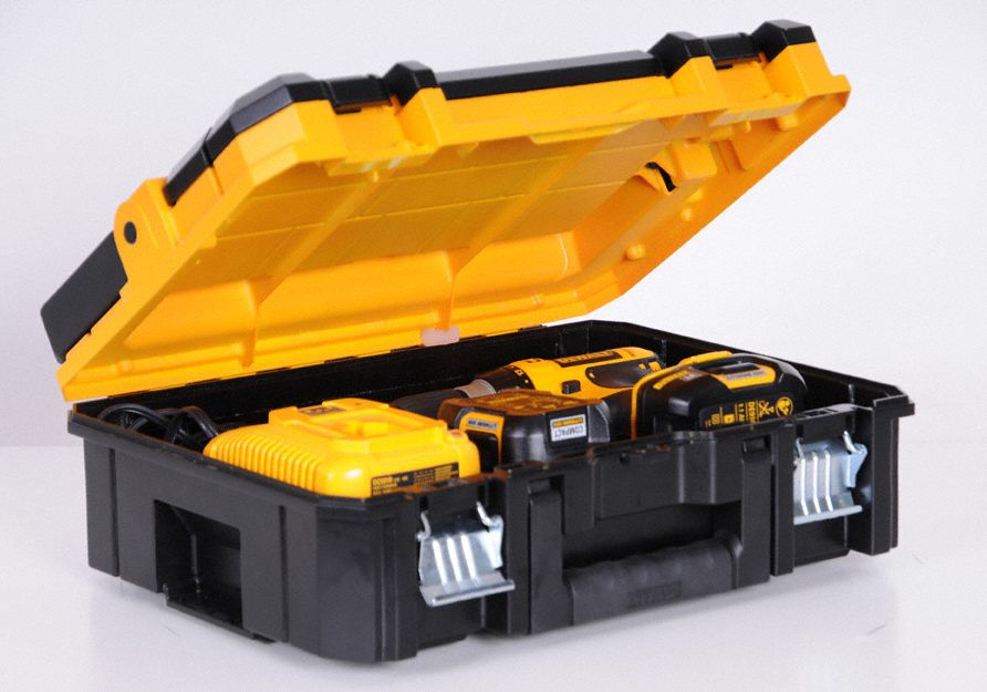 DEWALT Plastic Portable Stackable Tool Box, 7 in Overall Height, 17 in